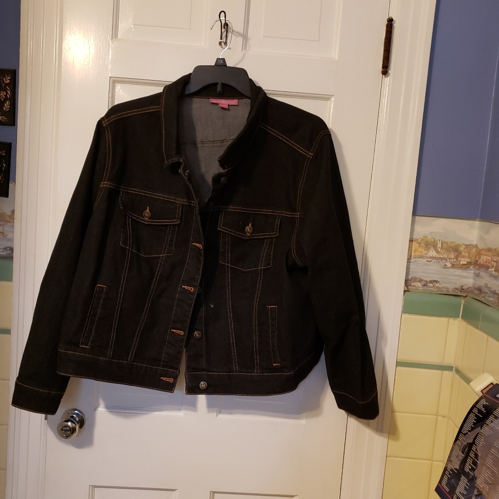 Black Denim Waist Jacket